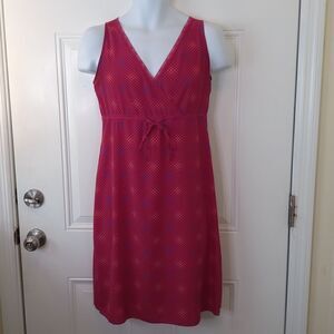 Old Navy berry Orange and purple sleeveless unlined dress with lace.